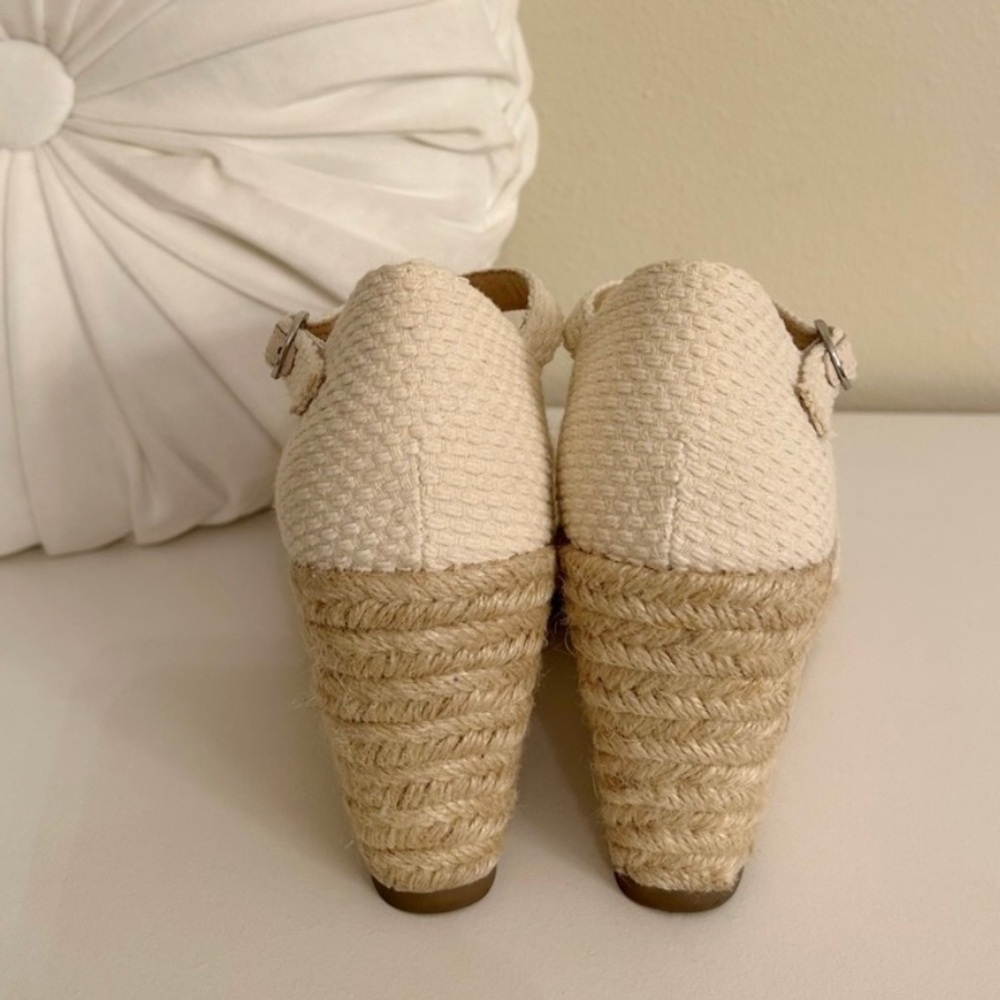 A NEW DAY Cream Strap Wedge Espadrilles - Picture 3 of 7